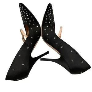 【GUCCI 】Jodie Star Crystal Satin Pumps BLACK Gucci | Shoes | Gucci Star Jodie Limited Edition Black